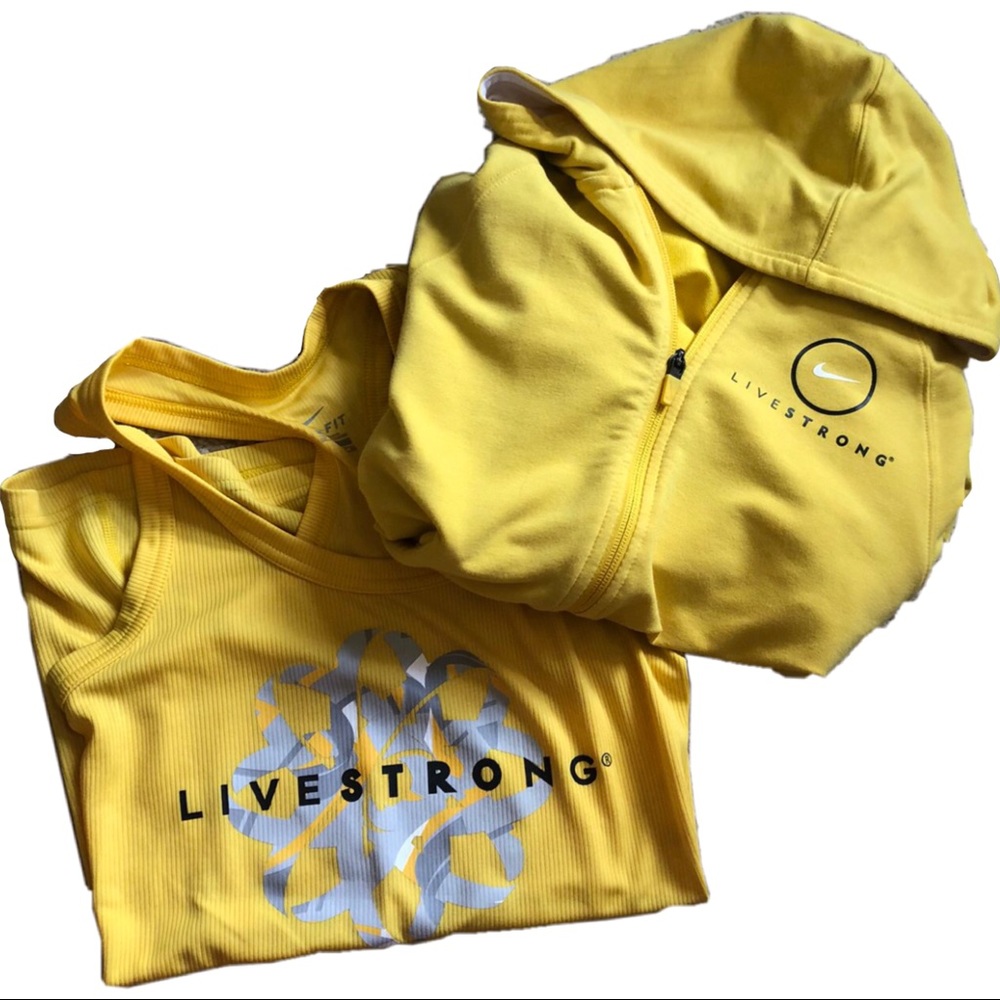 nike live strong yellow set